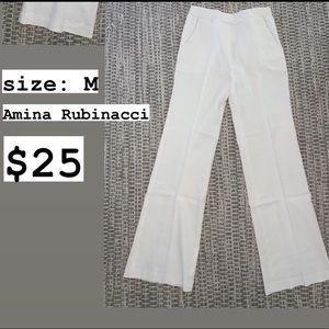 White Linen Flare Pants | In Great Condition